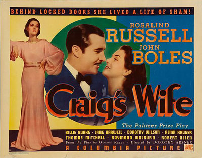 McCall told director Dorothy Arzner that working with<br />her on <i>Craig’s Wife</i>, was “the finest weeks<br />of my professional life.”