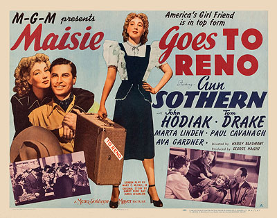 Adapted from the short stories by Nell Martin, McCall’s<br />Maisie Ravier franchise about a brash yet lovable<br />Brooklyn showgirl made actress Ann Sothern a star